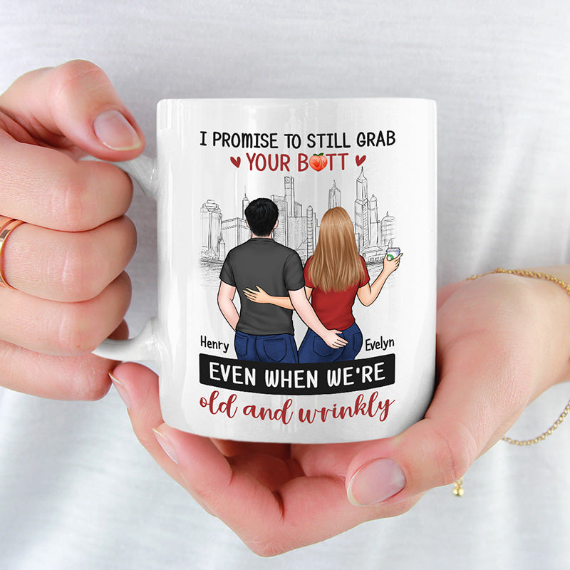 I Love You From The Bottom Of My Heart - Couple Personalized Custom Mug - Gift For Husband Wife, Anniversary