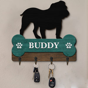 Love Comes In Fur And Paws - Dog Personalized Custom Home Decor Custom Shaped Key Hanger, Key Holder - House Warming Gift For Pet Owners, Pet Lovers