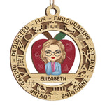 The Influence Of A Good Teacher - Teacher Personalized Custom Ornament - Wood Custom Shaped - Christmas Gift For Teacher