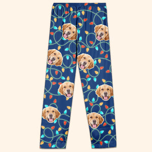 Custom Photo My Lovely Pajama - Dog & Cat Personalized Custom Face Photo Pajama Pants - Christmas Gift For Pet Owners, Pet Lovers