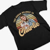 Custom Photo I Belong To This Furry Friend - Dog Personalized Custom Unisex T-shirt, Hoodie, Sweatshirt - Gift For Pet Owners, Pet Lovers