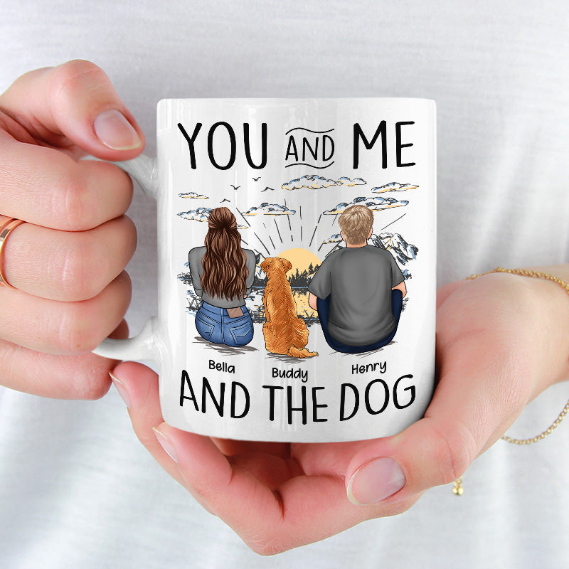 You, Me & The Dogs - Dog Personalized Custom Mug - Gift For Pet Owners, Pet Lovers