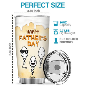 From Your Best Kids - Family Personalized Custom Tumbler - Father's Day, Birthday Gift For Dad