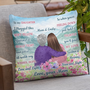 My Sweet Daughter - Family Personalized Custom Pillow - Birthday Gift From Mom