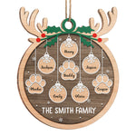 A Time Of Warmth And Togetherness - Family Personalized Custom Ornament - Wood Custom Shaped - Christmas Gift For Family Members