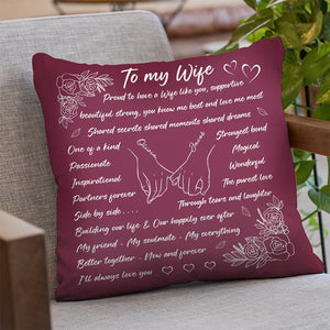 Better Together Now And Forever - Couple Personalized Custom Pillow - Gift For Husband Wife, Anniversary