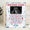 Custom Photo Our Little Secret - Family Personalized Custom Baby Blanket - Christmas Gift For First Parents