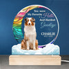 Custom Photo My Hardest Goodbye - Memorial Personalized Custom Shaped 3D LED Light - Sympathy Gift For Pet Owners, Pet Lovers