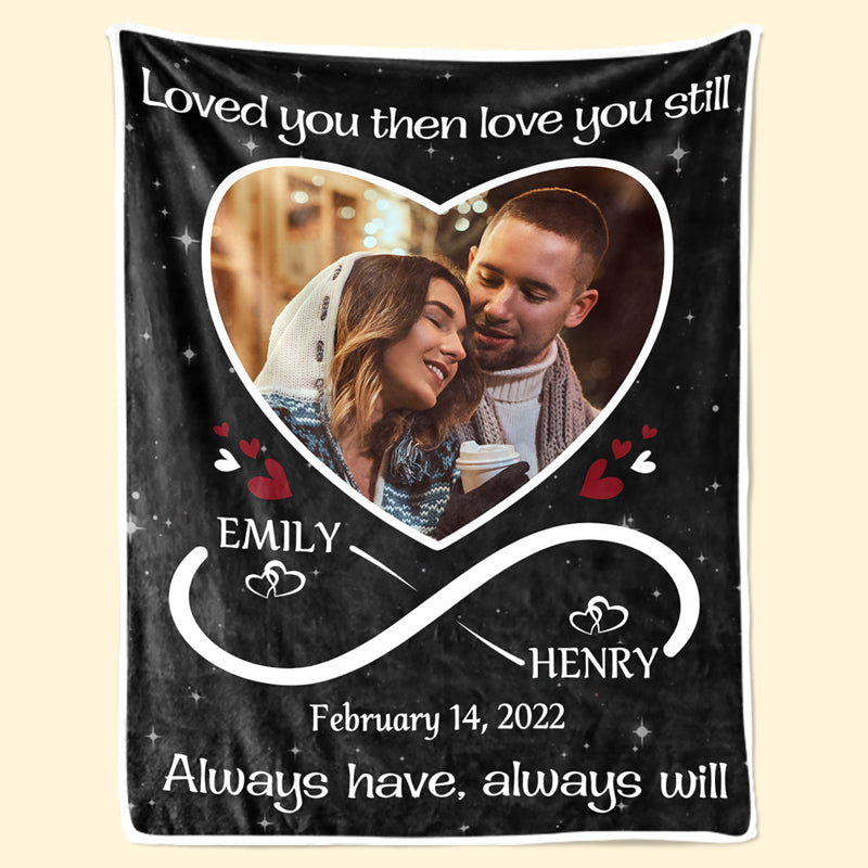 Custom Photo Love You Still - Couple Personalized Custom Blanket - Christmas Gift For Husband Wife, Anniversary