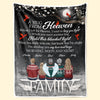 A Hug From Heaven - Memorial Personalized Custom Blanket - Christmas Gift, Sympathy Gift For Family Members