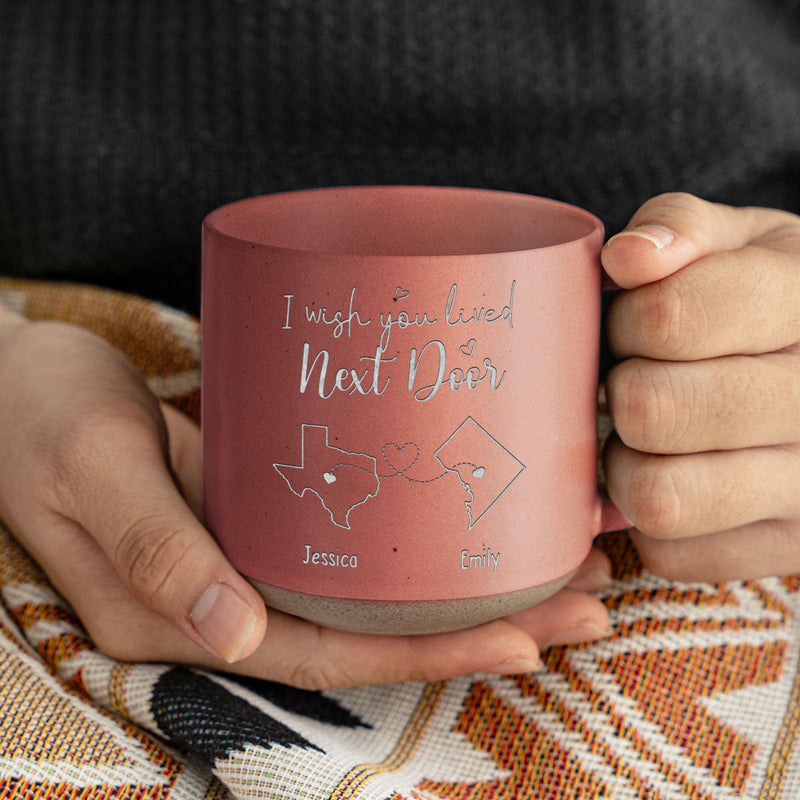 True Friends Are Like Diamonds - Bestie Personalized Custom Pottery Mug - Gift For Best Friends, BFF, Sisters