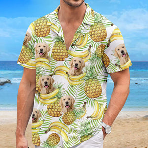 Custom Photo Feel Like Summer - Dog & Cat Personalized Custom Unisex Tropical Hawaiian Aloha Shirt - Summer Vacation Gift, Gift For Pet Owners, Pet Lovers