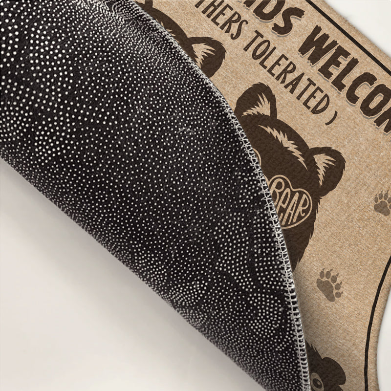 Nana's Warm Welcome - Family Personalized Custom Home Decor Decorative Mat - House Warming Gift, Gift For Grandpa, Grandma