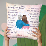 My Wishes Hope Love And Light - Family Personalized Custom Pillow - Birthday Gift From Mom