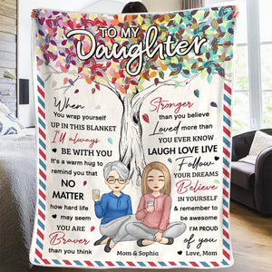 You Are A Blessing In My Life - Family Personalized Custom Blanket - Birthday Gift From Mom, Grandma