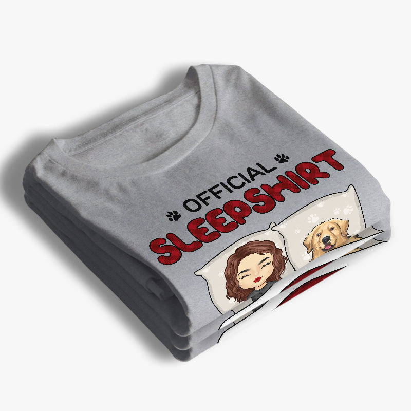 Official Sleepshirt - Dog & Cat Personalized Custom Unisex T-shirt, Hoodie, Sweatshirt - Gift For Pet Owners, Pet Lovers