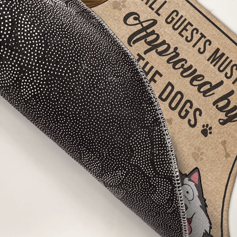 The Dog Rules This House - Dog Personalized Custom Home Decor Decorative Mat - House Warming Gift, Gift For Pet Owners, Pet Lovers