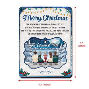 The Greatest Gift Our Parents Gave Us - Family Personalized Custom Wooden Card With Pop Out Ornament - Christmas Gift For Family Members