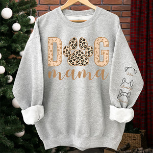 Best Fur Mama Ever - Dog & Cat Personalized Custom Unisex Sweatshirt With Design On Sleeve - Gift For Pet Owners, Pet Lovers