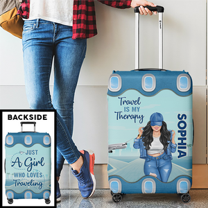 The Sky Is Calling And I Must Go - Travel Personalized Custom Luggage Cover - Gift For Traveling Lovers