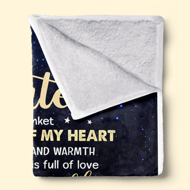 Daughter I Am So Proud Of You - Family Personalized Custom Blanket - Birthday Gift From Mom