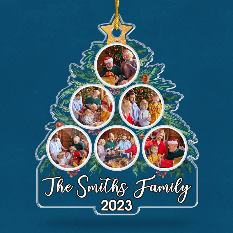 Custom Photo Home Sweet Home - Family Personalized Custom Ornament - Acrylic Custom Shaped - Christmas Gift For Family Members