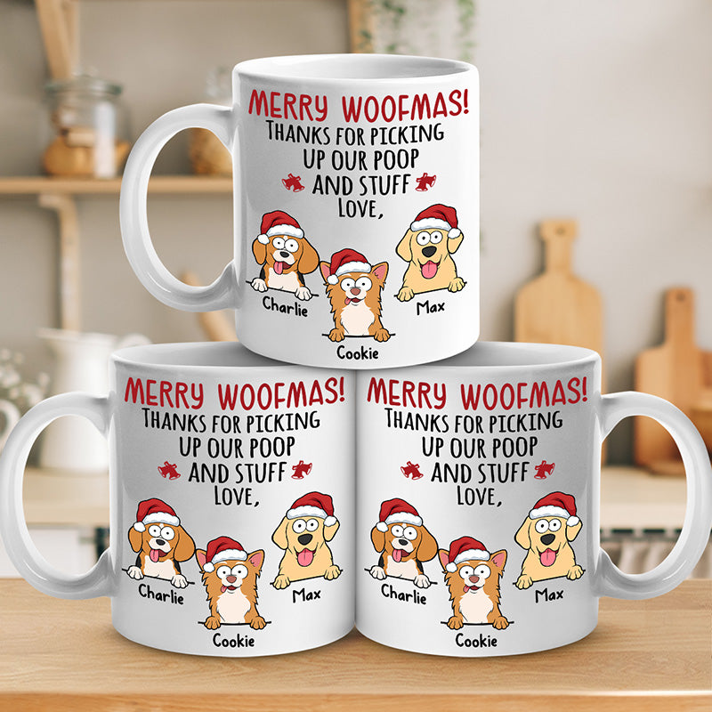 Dog Mom Gift Pet Mothers Day Gift Personalized Custom Name Thanks For  Picking Up My Poop Mug - Yellow