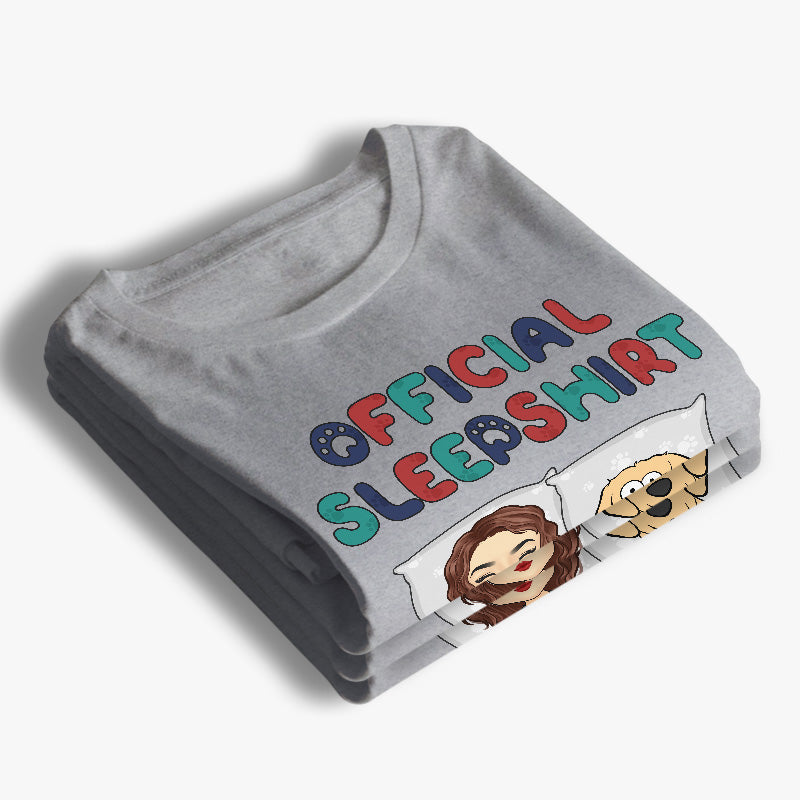 This Is Our Official Sleepshirt - Dog & Cat Personalized Custom Unisex T-shirt, Hoodie, Sweatshirt - Gift For Pet Owners, Pet Lovers