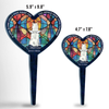 Best Friends Are Never Forgotten - Memorial Personalized Custom Stain Glass Style Acrylic Garden Stake - Sympathy Gift, Gift For Pet Owners, Pet Lovers