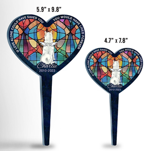 Best Friends Are Never Forgotten - Memorial Personalized Custom Stain Glass Style Acrylic Garden Stake - Sympathy Gift, Gift For Pet Owners, Pet Lovers