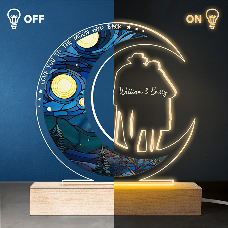 Love You Till My Last Breath - Couple Personalized Custom Shaped 3D LED Light - Gift For Husband Wife, Anniversary