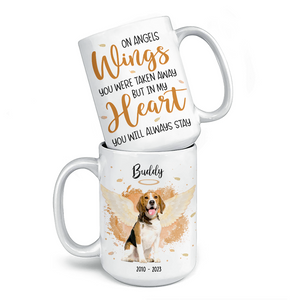 Custom Photo In My Heart You'll Always Stay - Memorial Personalized Custom Mug - Sympathy Gift For Pet Owners, Pet Lovers