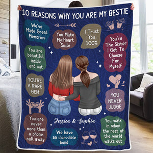 We Have An Incredible Bond - Bestie Personalized Custom Blanket - Christmas Gift For Best Friends, BFF, Sisters