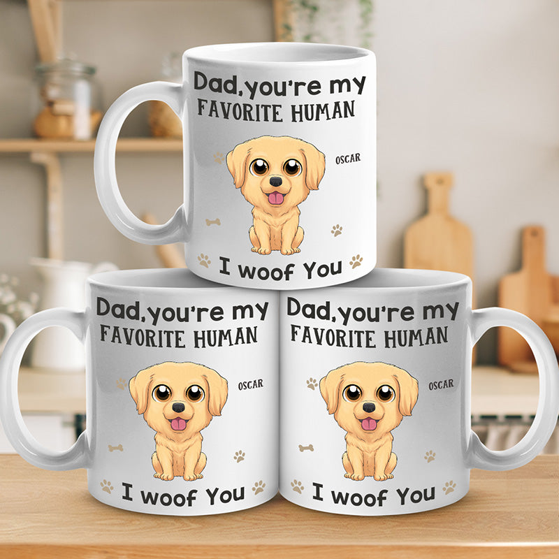 Personalized The Human Belongs to Dog Custom Photo Pet Mug