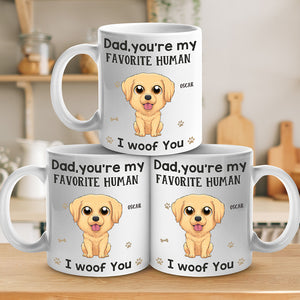 Our Favorite Human - Dog Personalized Custom Mug - Gift For Pet Owners, Pet Lovers