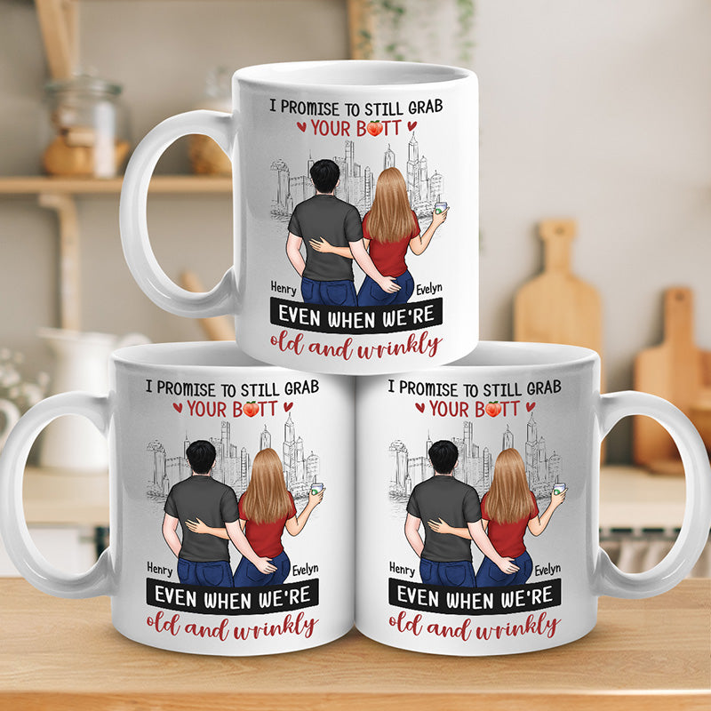 I Love You From The Bottom Of My Heart - Couple Personalized Custom Mug - Gift For Husband Wife, Anniversary