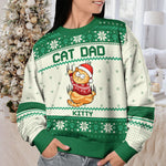 All I Need For Christmas Is You - Cat Personalized Custom Ugly Sweatshirt - Unisex Wool Jumper - Christmas Gift For Pet Owners, Pet Lovers