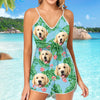 Custom Photo Summer Is Comming To Town - Dog & Cat Personalized Custom Sleeveless Romper - Gift For Pet Owners, Pet Lovers