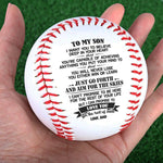 To My Son Inspirational Gift from Dad - Sentimental Baseball
