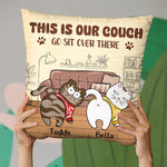 Reserved For The Cats - Cat Personalized Custom Pillow - Christmas Gift For Pet Owners, Pet Lovers