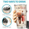 I Married You Because I Can't Live Without You - Couple Personalized Custom Tumbler - Gift For Husband Wife, Anniversary