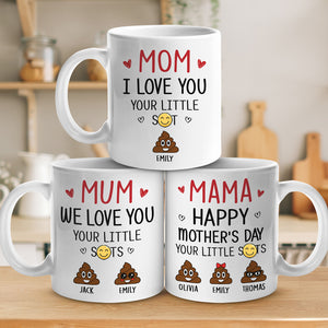 My Mom Is A Queen - Family Personalized Custom Mug - Mother's Day, Gift For Mom