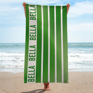 Our Colorful Summer Days - Bestie Personalized Custom Beach Towel - Gift For Best Friends, BFF, Sisters
