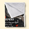 A Hug From Heaven - Memorial Personalized Custom Blanket - Christmas Gift, Sympathy Gift For Family Members