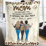 My Mother Is A Walking Miracle - Family Personalized Custom Blanket - Christmas Gift For Mom