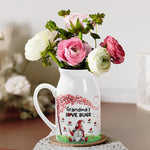 Grandma's Love Makes Flowers Bloom - Family Personalized Custom Home Decor Flower Vase - House Warming Gift For Mom, Grandma