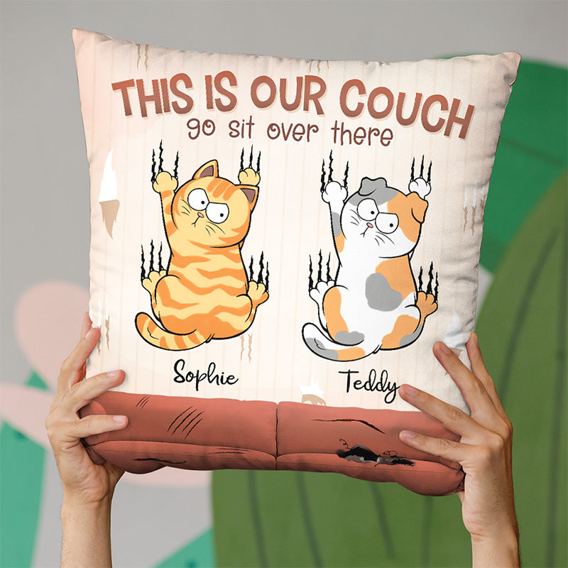 Life Is Better On The Couch - Cat Personalized Custom Pillow - Christmas Gift For Pet Owners, Pet Lovers