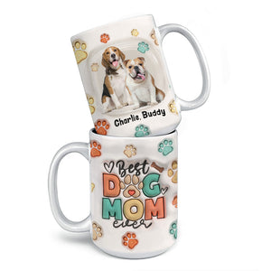 Custom Photo Puppy Love - Dog & Cat Personalized Custom 3D Inflated Effect Printed Mug - Christmas Gift For Pet Owners, Pet Lovers