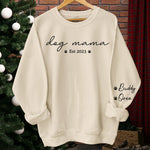 Nice To Meet You, My Fur Babies - Dog & Cat Personalized Custom Unisex Sweatshirt With Design On Sleeve - Gift For Pet Owners, Pet Lovers