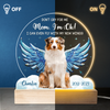 Custom Photo I Can Even Fly With My New Wings - Memorial Personalized Custom Shaped 3D LED Light - Sympathy Gift For Pet Owners, Pet Lovers